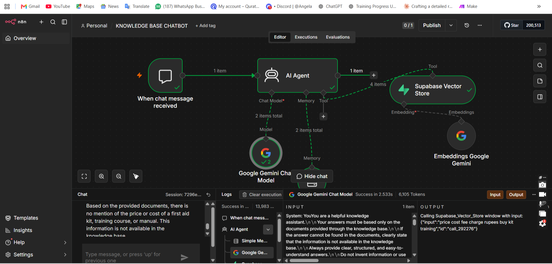 AI-Powered Knowledge Base & RAG Chatbot interface mockup