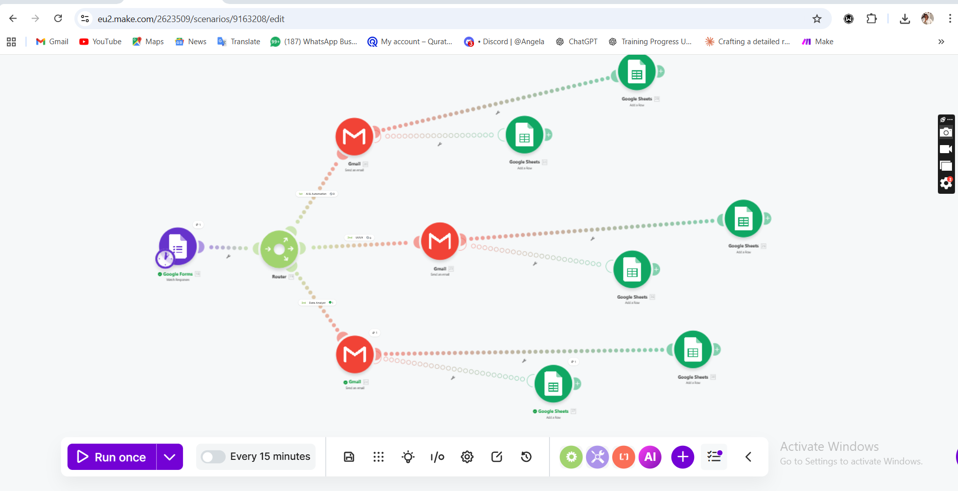 Admission Workflow Automation interface mockup